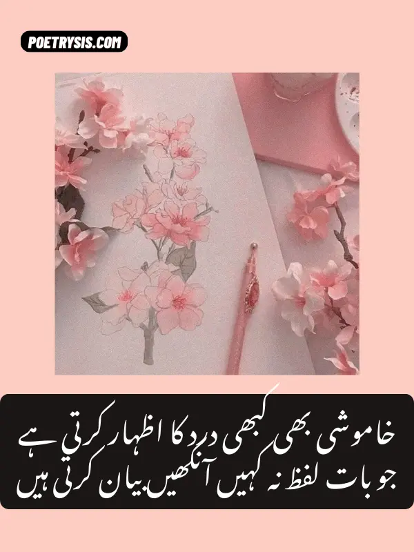 aesthetic poetry in urdu 2 lines